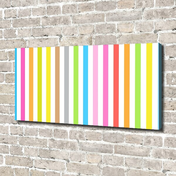 Foto op canvas Kleurrijke strepen