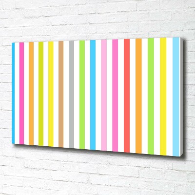 Foto op canvas Kleurrijke strepen