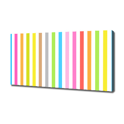 Foto op canvas Kleurrijke strepen