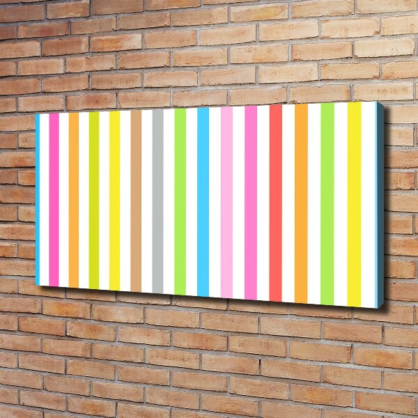 Foto op canvas Kleurrijke strepen