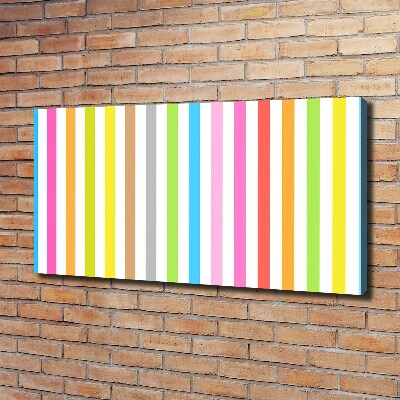 Foto op canvas Kleurrijke strepen