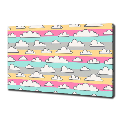 Canvas foto Wolken