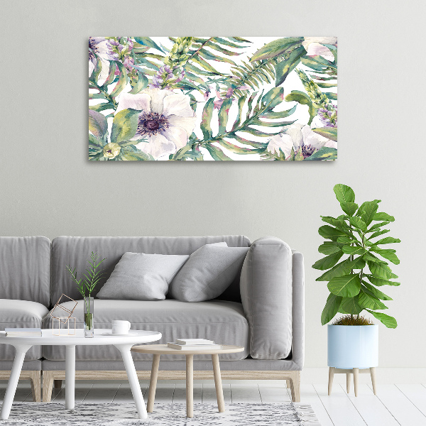 Foto op canvas Varens en bloemen