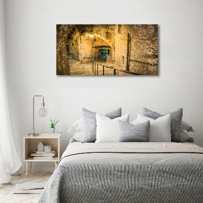 Foto op canvas Peille bij nacht Frankrijk