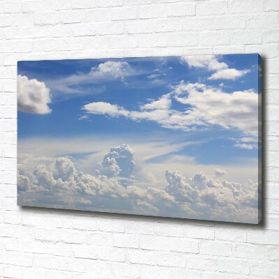 Schilderij op canvas Wolken aan de hemel
