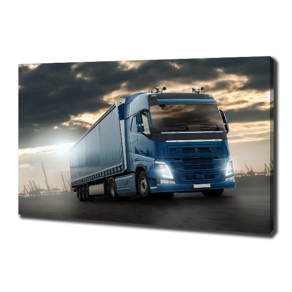 Canvas schilderij Vrachtwagen