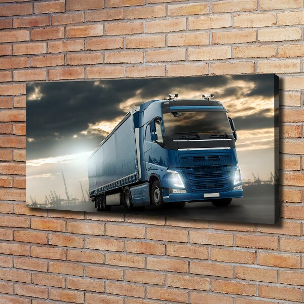 Canvas schilderij Vrachtwagen