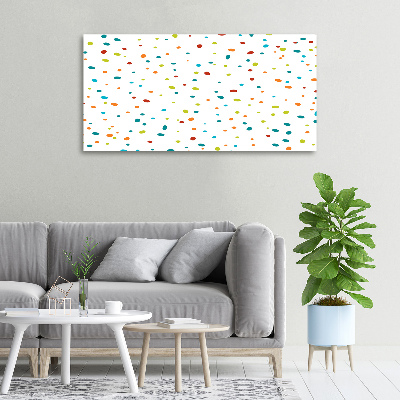 Canvas schilderij Kleurrijke stippen