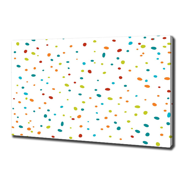 Canvas schilderij Kleurrijke stippen