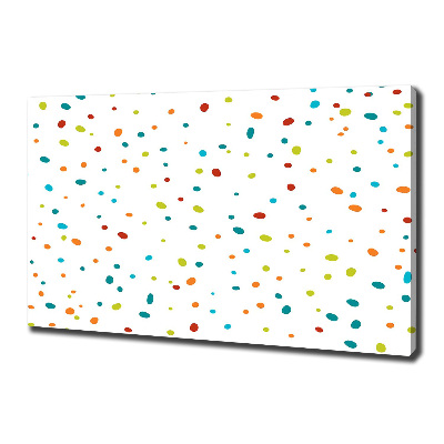 Canvas schilderij Kleurrijke stippen