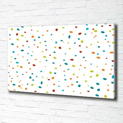 Canvas schilderij Kleurrijke stippen