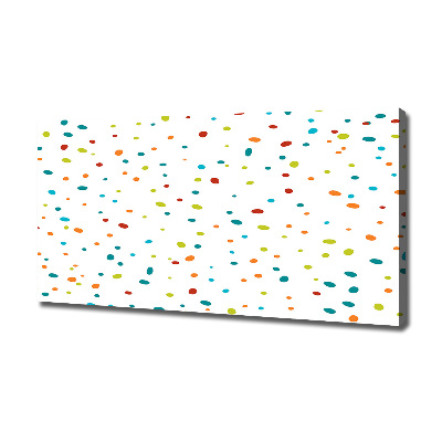 Canvas schilderij Kleurrijke stippen