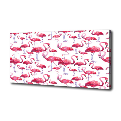 Foto op canvas Flamingo's