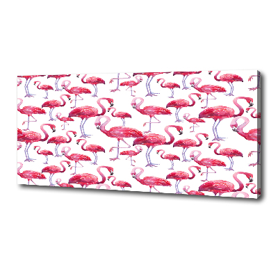 Foto op canvas Flamingo's