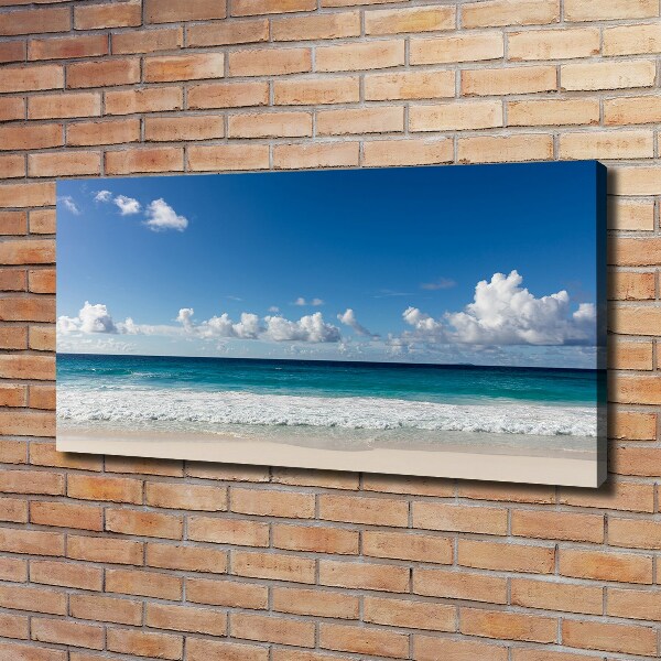 Schilderij op canvas Strand op de Seychellen