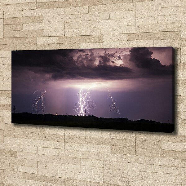 Foto op canvas Onweer