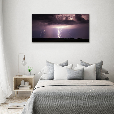 Foto op canvas Onweer