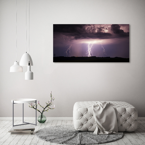 Foto op canvas Onweer