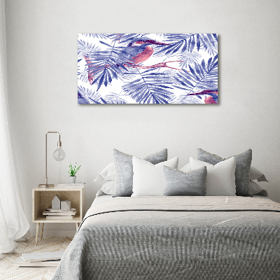 Canvas foto Planten en vogels