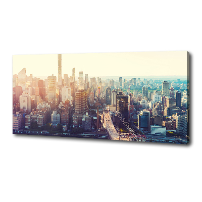 Canvas foto New York vanuit vogelperspectief