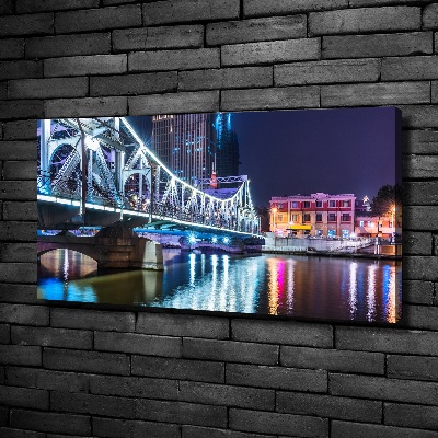 Canvas schilderij Shanghai-brug