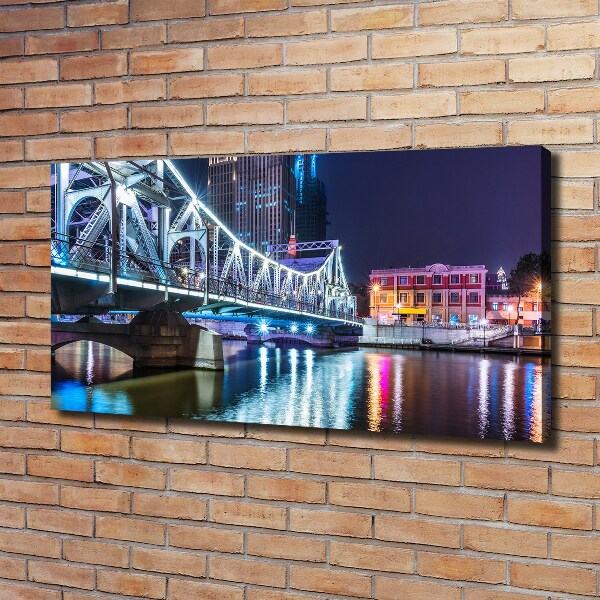 Canvas schilderij Shanghai-brug