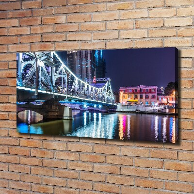 Canvas schilderij Shanghai-brug
