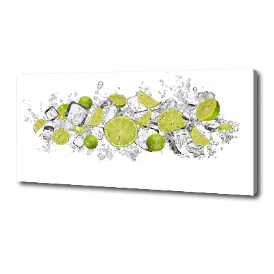 Foto op canvas Limoenijsblokjes