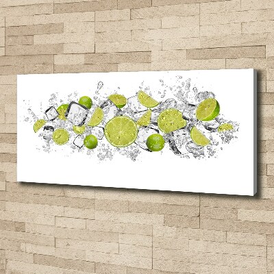 Foto op canvas Limoenijsblokjes