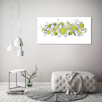 Foto op canvas Limoenijsblokjes