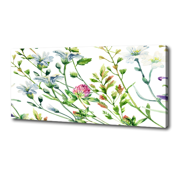Canvas foto Wilde bloemen