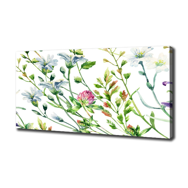 Canvas foto Wilde bloemen