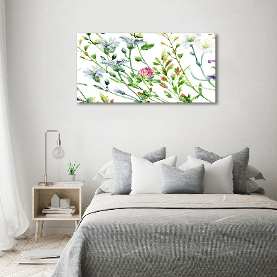 Canvas foto Wilde bloemen