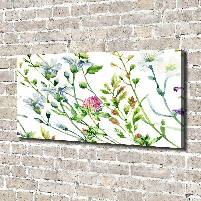 Canvas foto Wilde bloemen