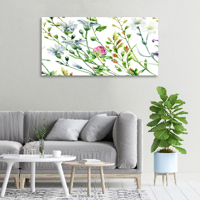 Canvas foto Wilde bloemen