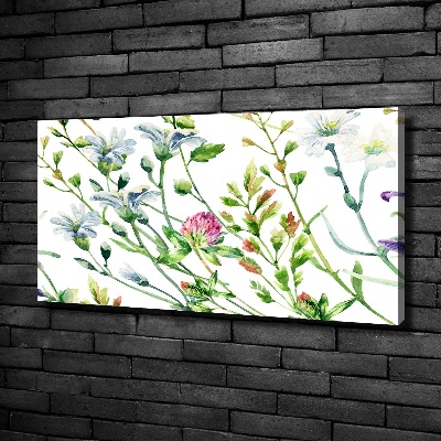 Canvas foto Wilde bloemen