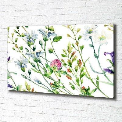 Canvas foto Wilde bloemen