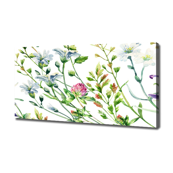 Canvas foto Wilde bloemen