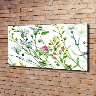Canvas foto Wilde bloemen