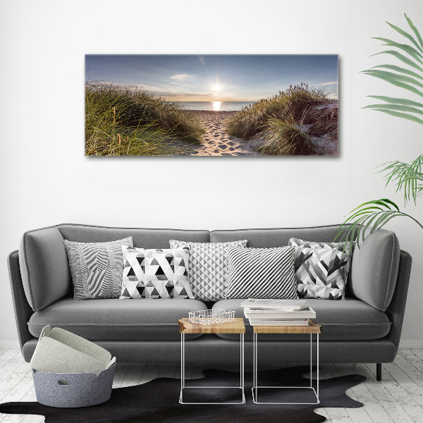 Foto canvas duinen aan zee