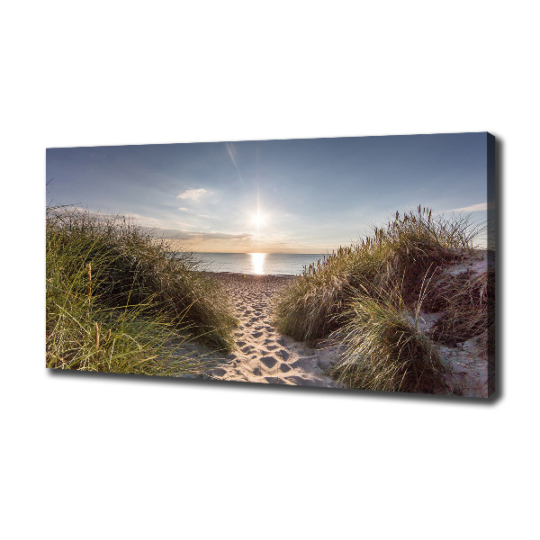 Foto canvas duinen aan zee