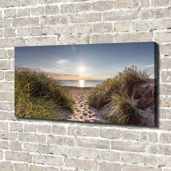 Foto canvas duinen aan zee