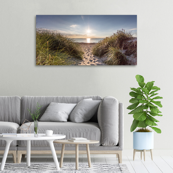 Foto canvas duinen aan zee