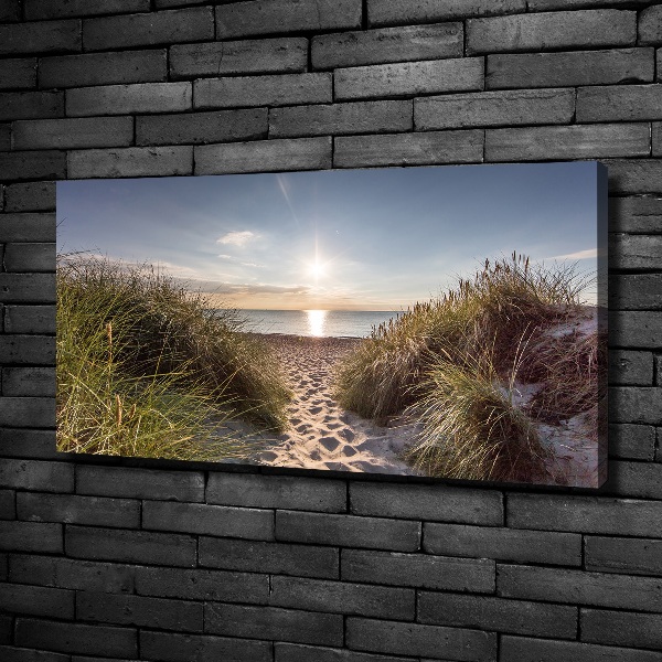 Foto canvas duinen aan zee