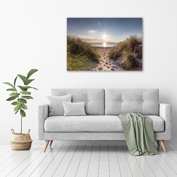 Foto canvas duinen aan zee