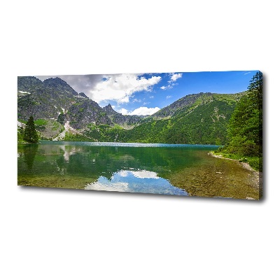 Foto obraz na płótnie Morskie oko Tatry