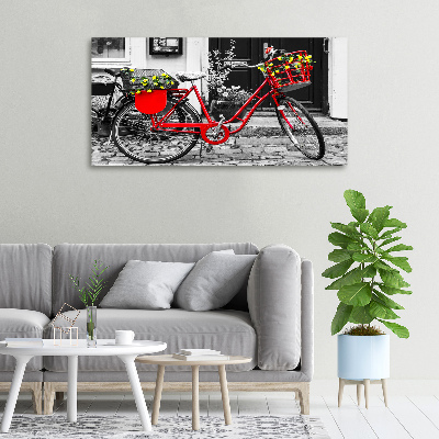 Foto canvas Stadsfiets