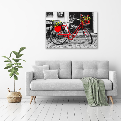 Foto canvas Stadsfiets