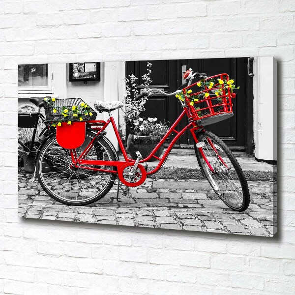 Foto canvas Stadsfiets