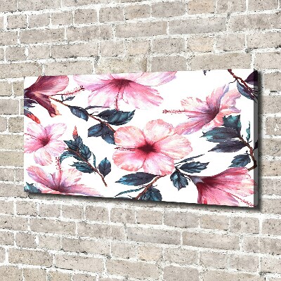 Foto op canvas Hibiscusbloemen